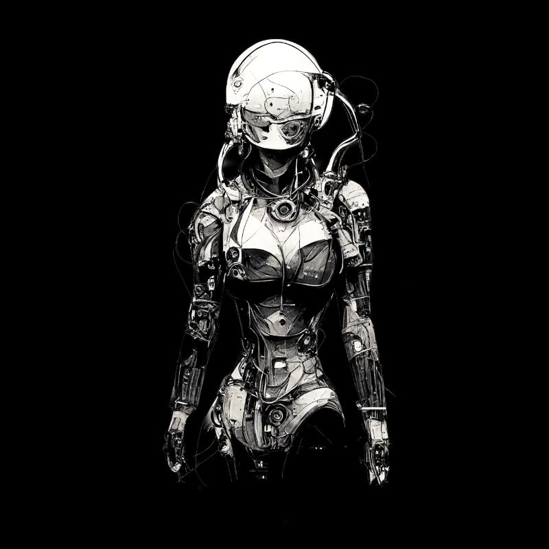 dessin technique cyborg