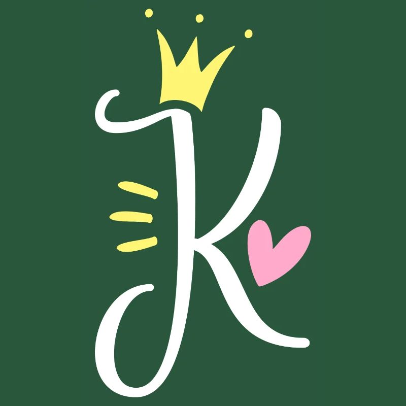 Buchstabe K Anfangsbuchstabe Krone