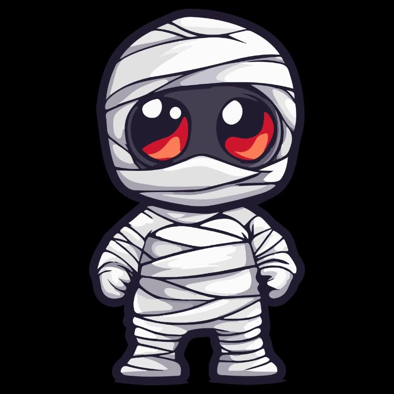 Mummy Halloween Cute Comic