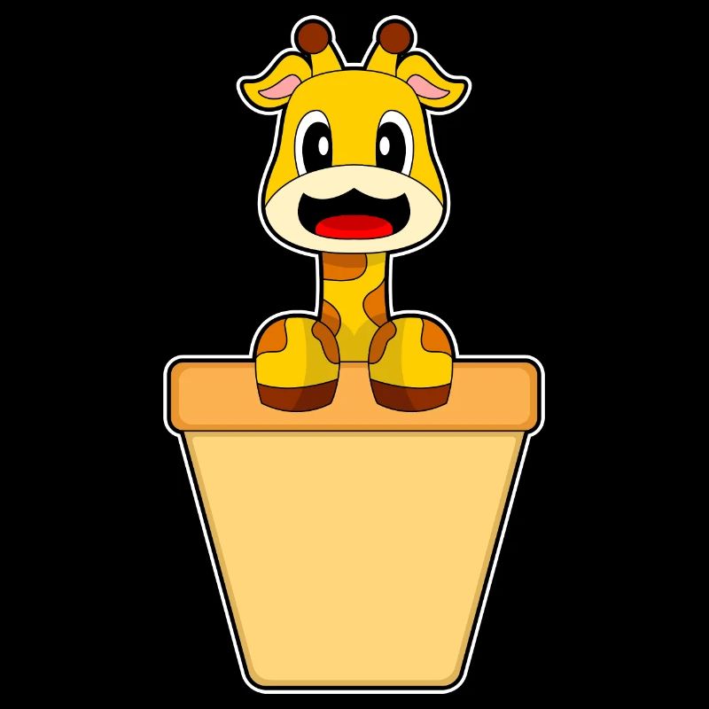 Cornet de crème glacée girafe