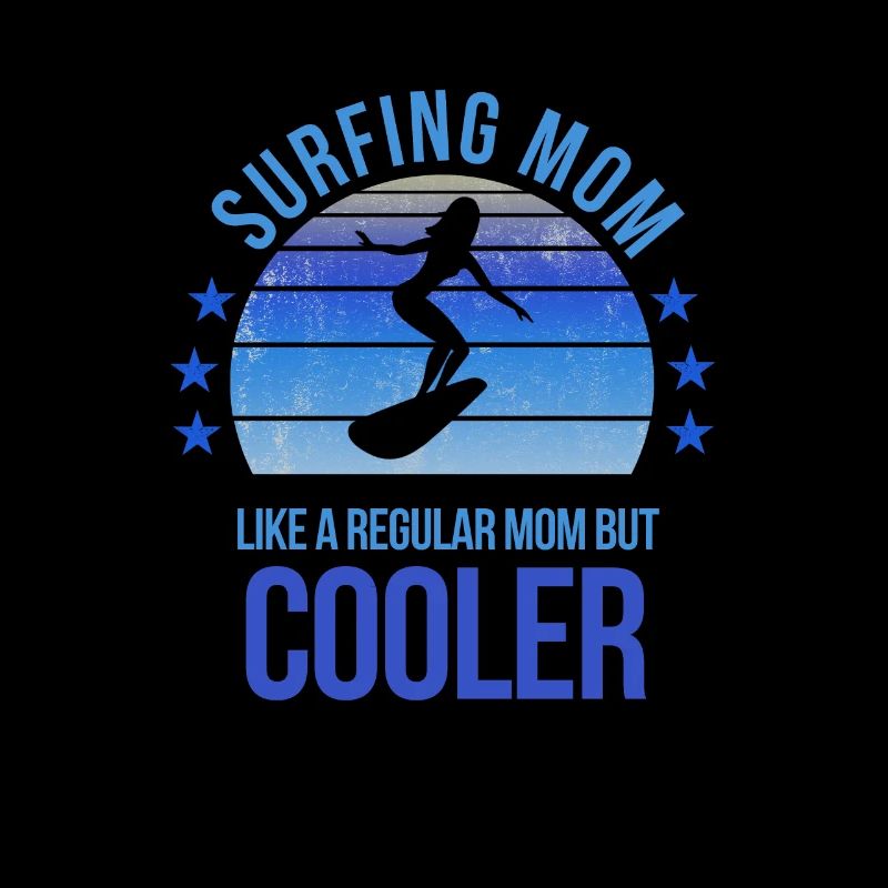 Surfen Mama Surfer Surf Fan Muttertag Geburtstag