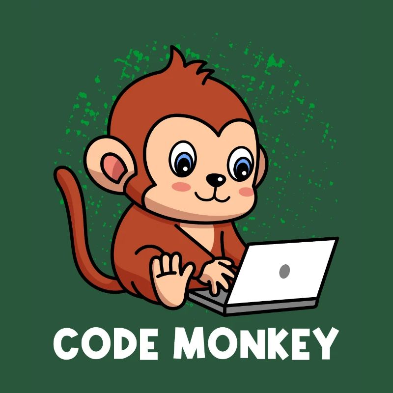 Code Monkey Programming Coder Computer Geek Develo