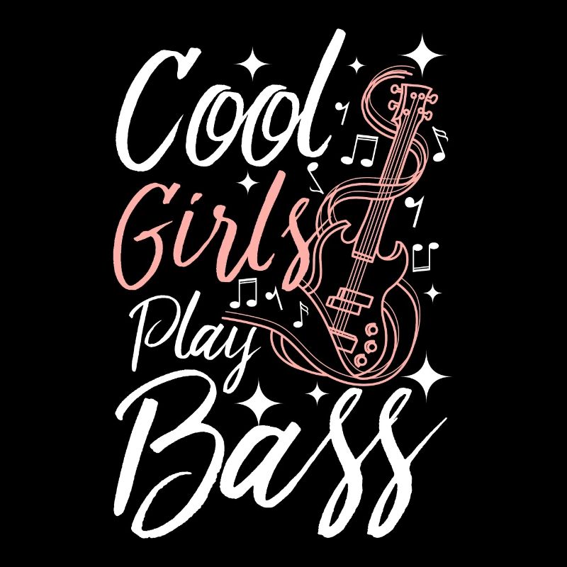 Les filles cool jouent de la basse