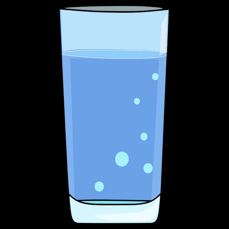 Wasserglas mit Wasser