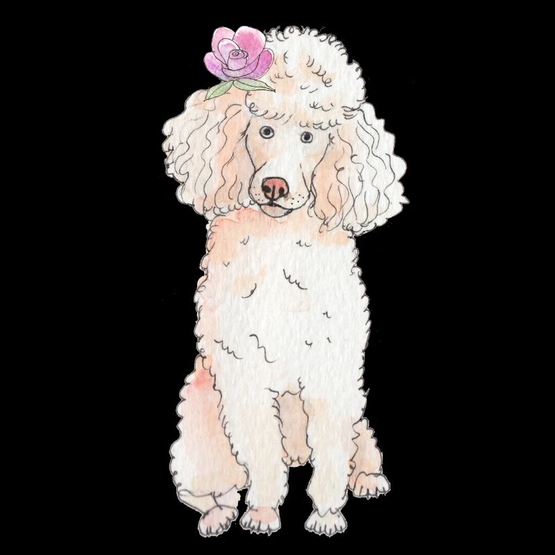 Caniche à fleur