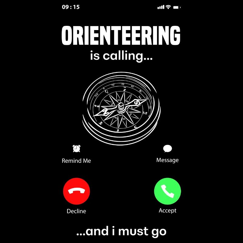 Orienteer Runner Running Orienteering Is Calling