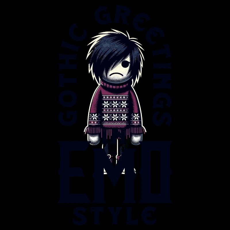 Salutations gothiques dans l’esthétique emocore de style emo