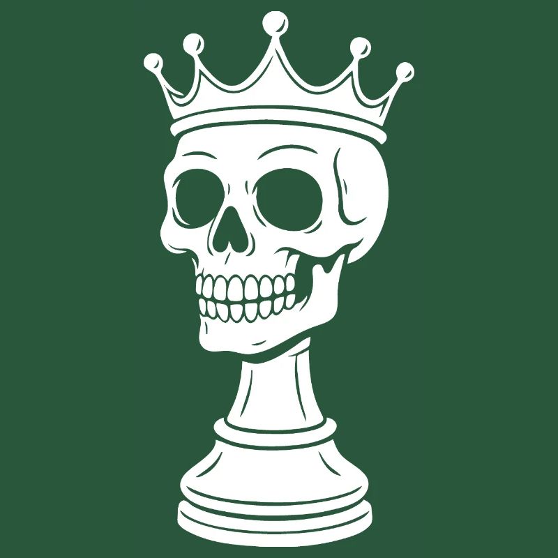 Conception du squelette du roi des échecs