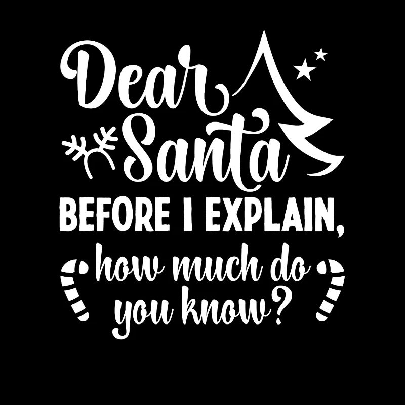 Dear Santa Before I Explain Christmas Men