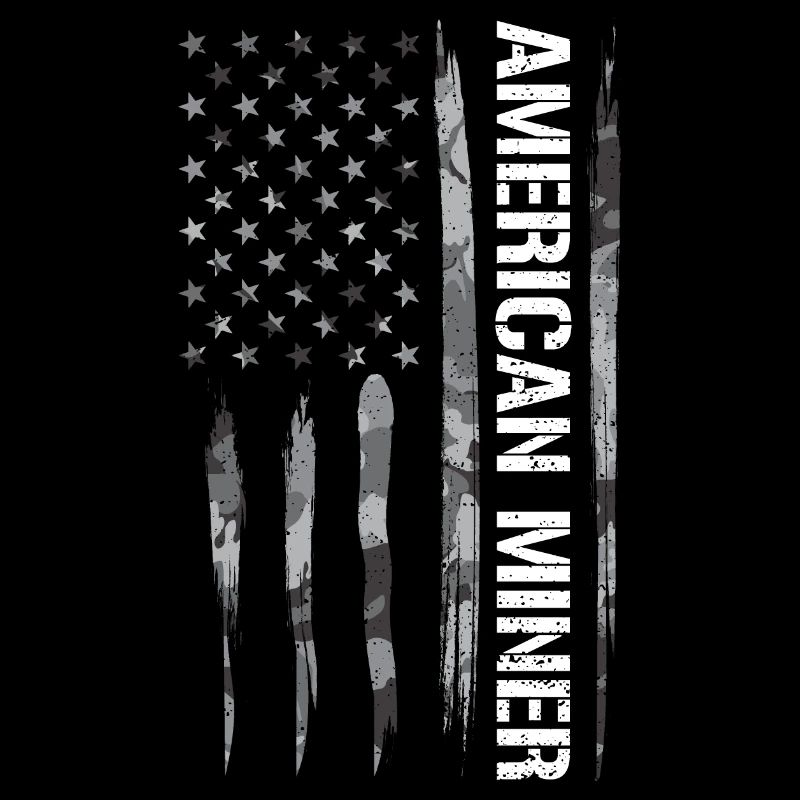 Mineur américain - Drapeau américain