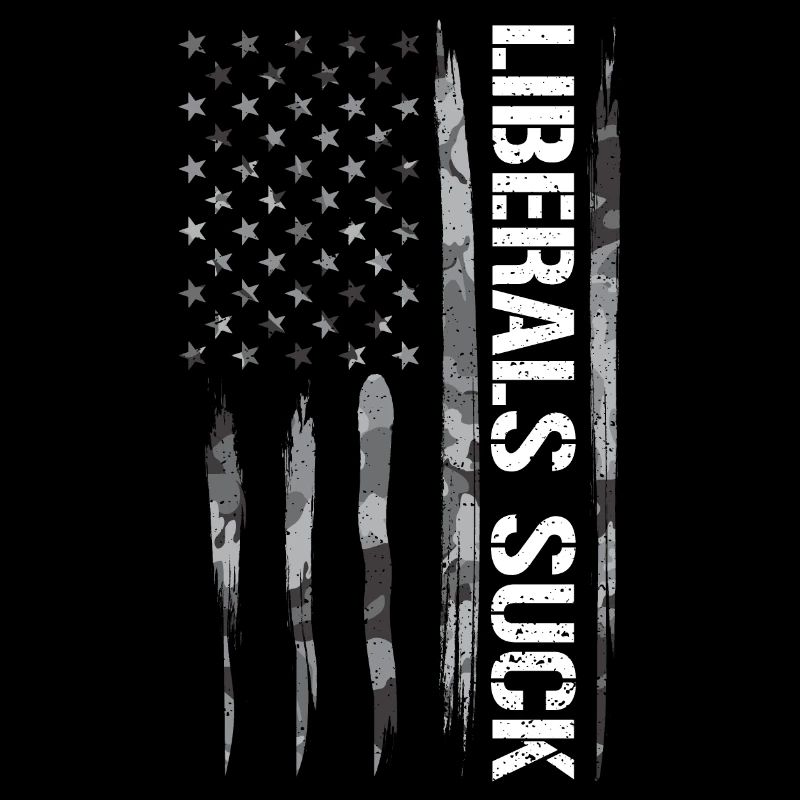 Les libéraux sucent - Drapeau américain