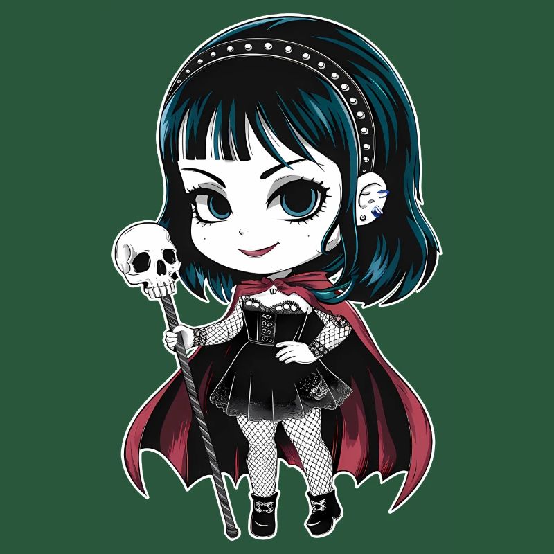 Chibi Gothic-Mädchen