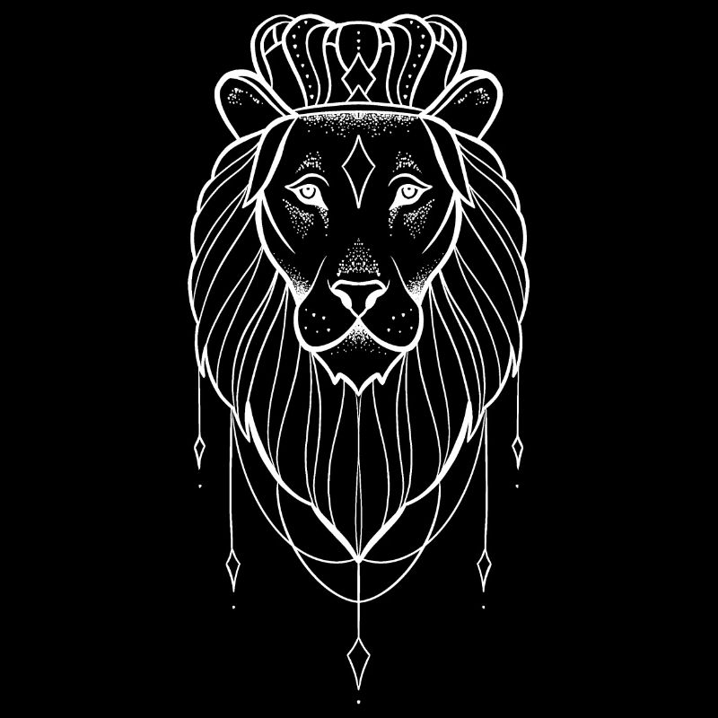 Löwin dotwork