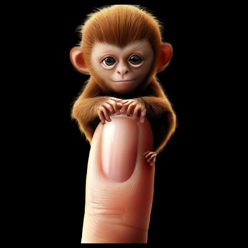 Finger monkey on the finger