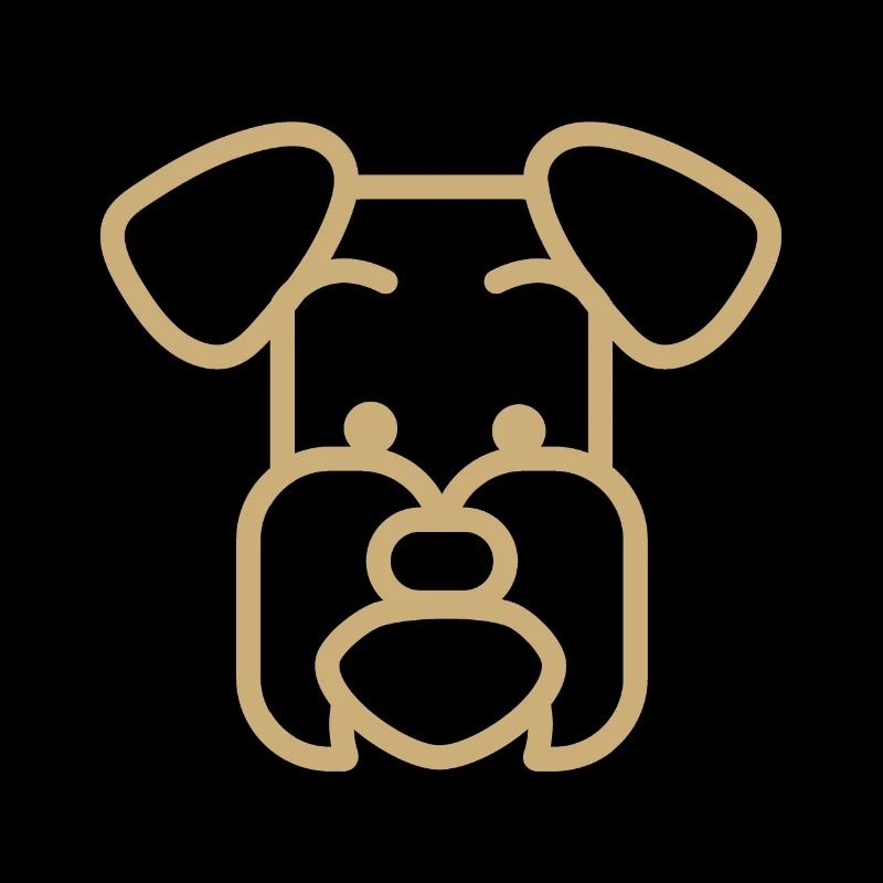 Schnauzer Hunderasse Polygon Gesicht