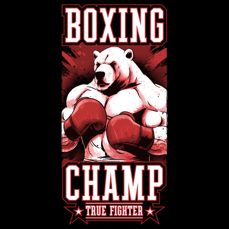 Polar Bear Boxer Fighter Polar Bear Boxing Champ