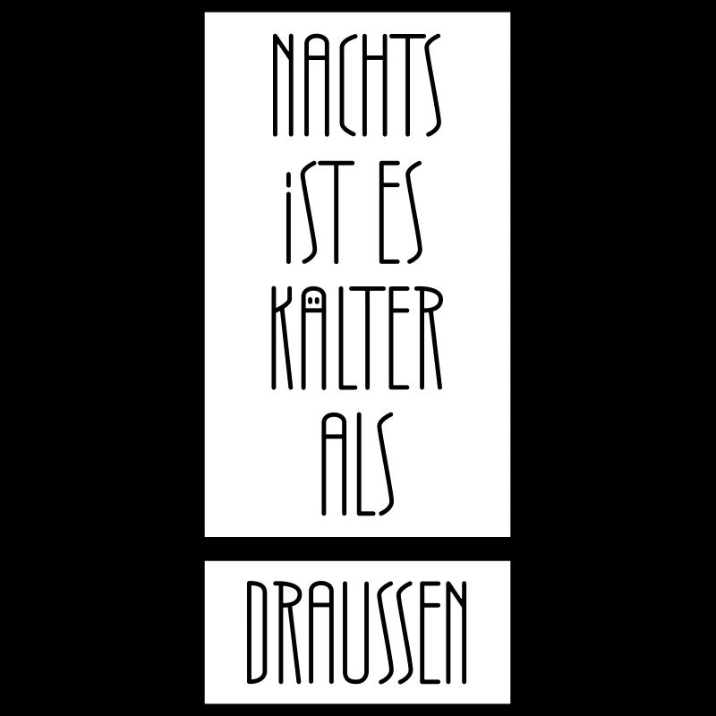 Nachts ist es kälter als draußen