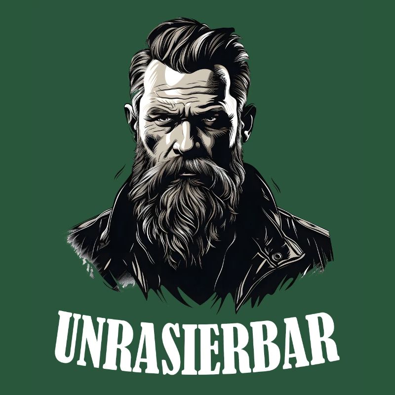 Wikinger Bartträger Lustiger Bart Spruch