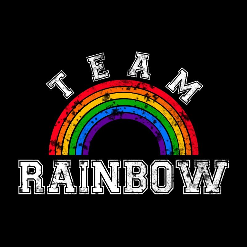 Équipe Rainbow LGBT Gay Pride Rainbow CSD