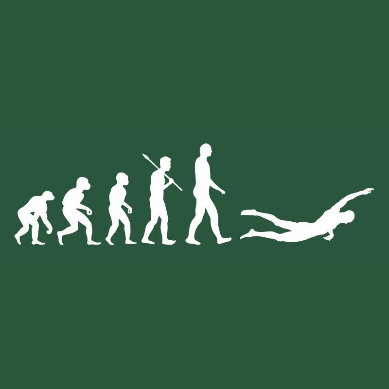 Human Evolution Swimmer
