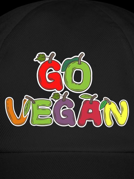 Go Vegan Fruits Letters