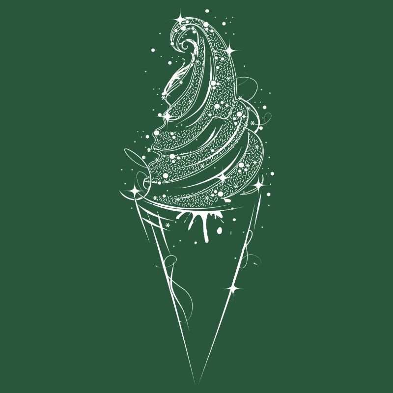 Eis in der Waffel