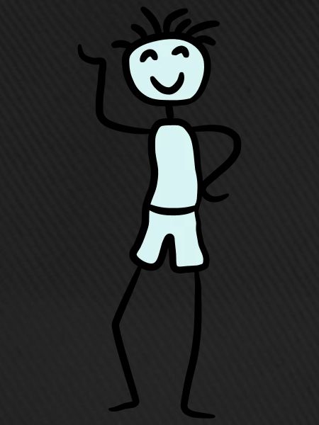 Happy cool boy