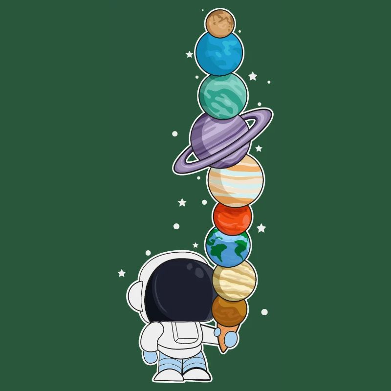 Astronaut mit Eis