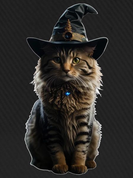 Chat sorcière Halloween