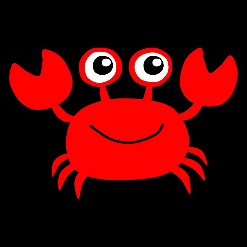 Rote kleine Krabbe