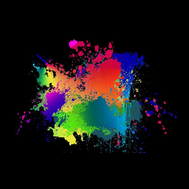 Bunte Farbklecks