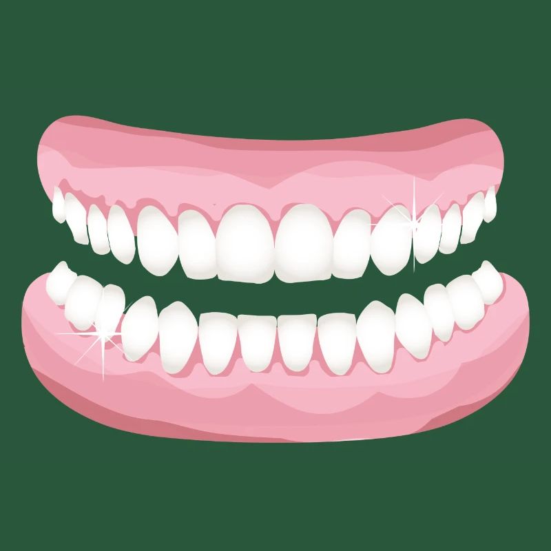 bright teeth with sparkling clean teeth