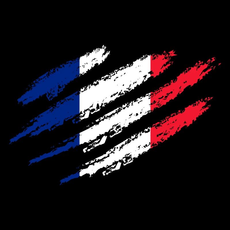 Drapeau France Rayures Drapeau français Cut