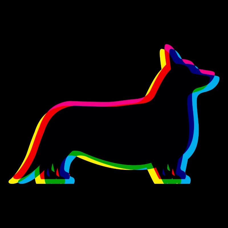 CMYK Welsh Corgi Cardigan