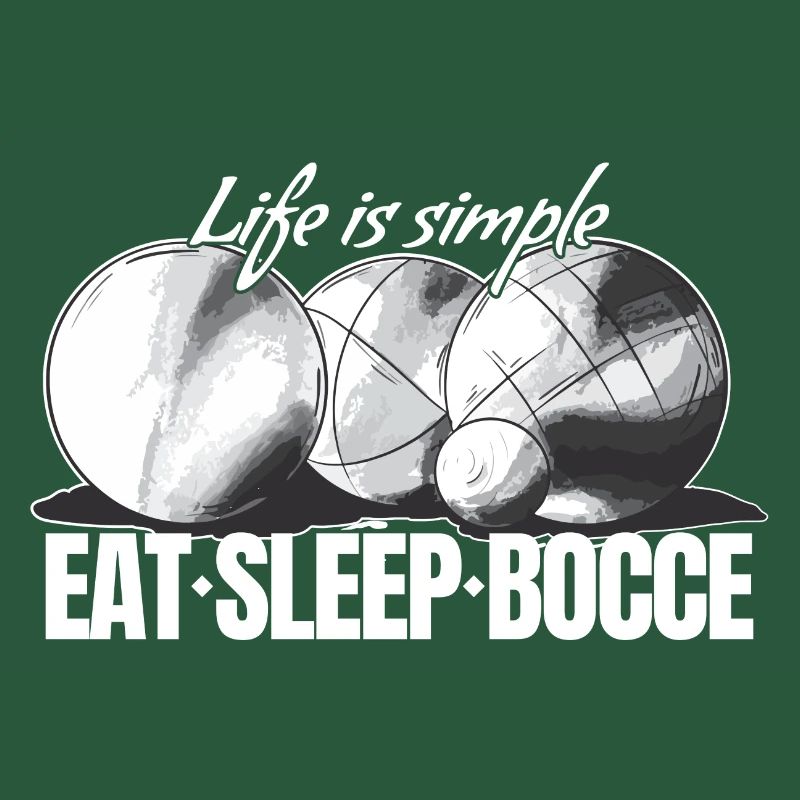 Eat Sleep Bocce Ball Set mit Jack Bocci Game