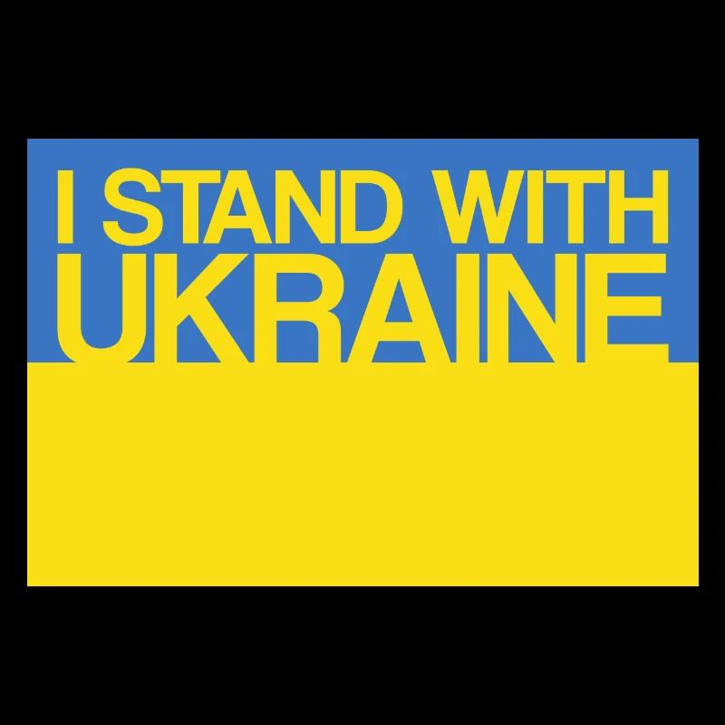 I Stand With Ukraine With Ukraine Support Ukrain