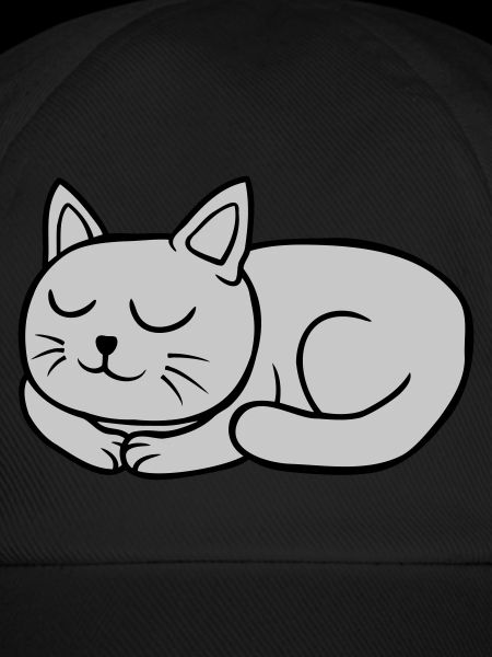 Sleeping dear lying cat