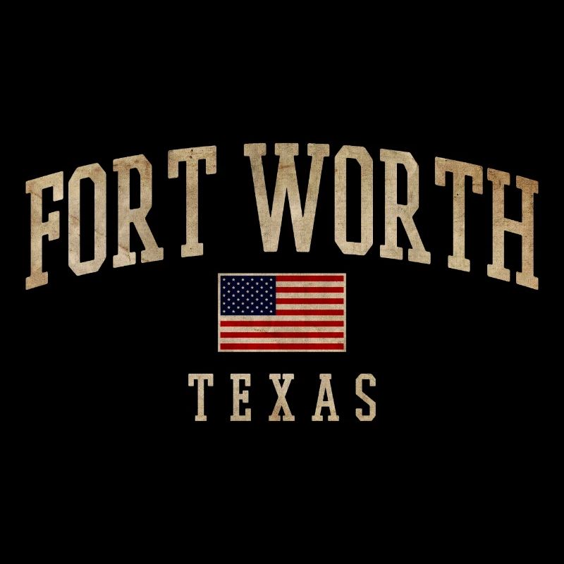 Fort Worth Texas Rustik Flaggen