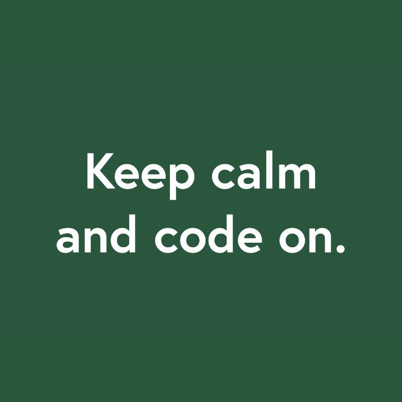 keep calm white