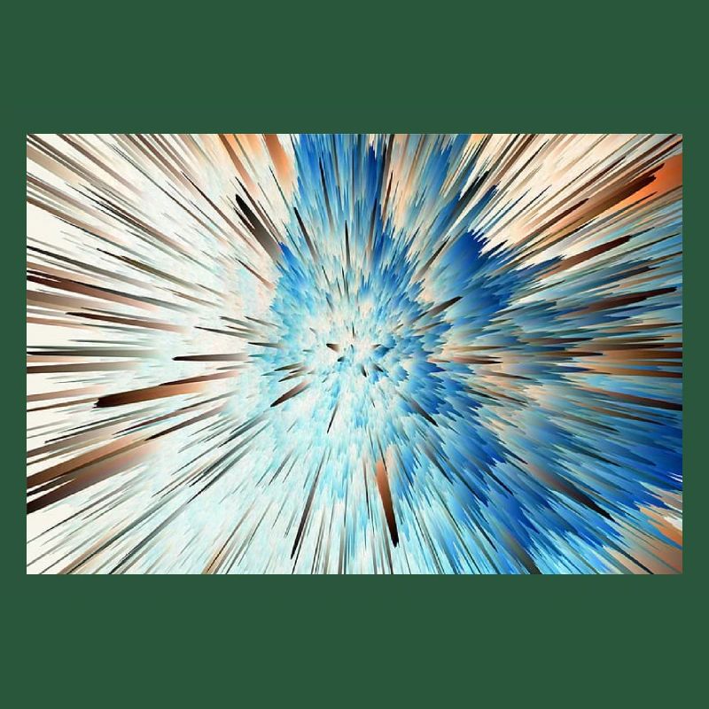 Radiale Blaue Explosion