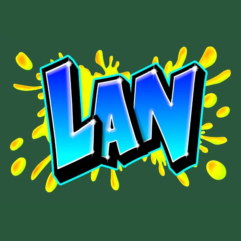 Graffiti "LAN" Printable on any medium!