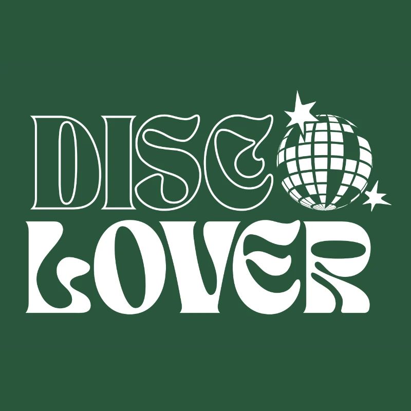 Design de boule disco rétro et d’étoiles de l’espace