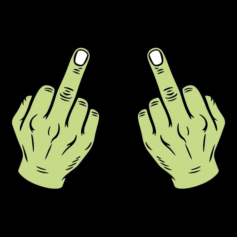 Mittelfinger Hand Frech