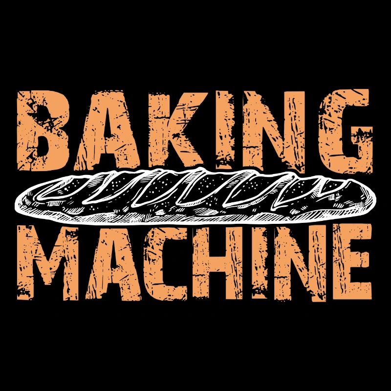 I bake my own bread - funny baking motif
