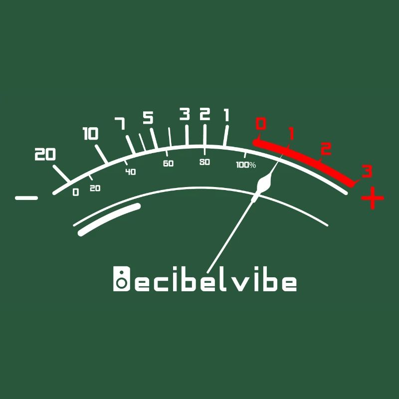 Decibelvibe - Derivative products - VU Meter White