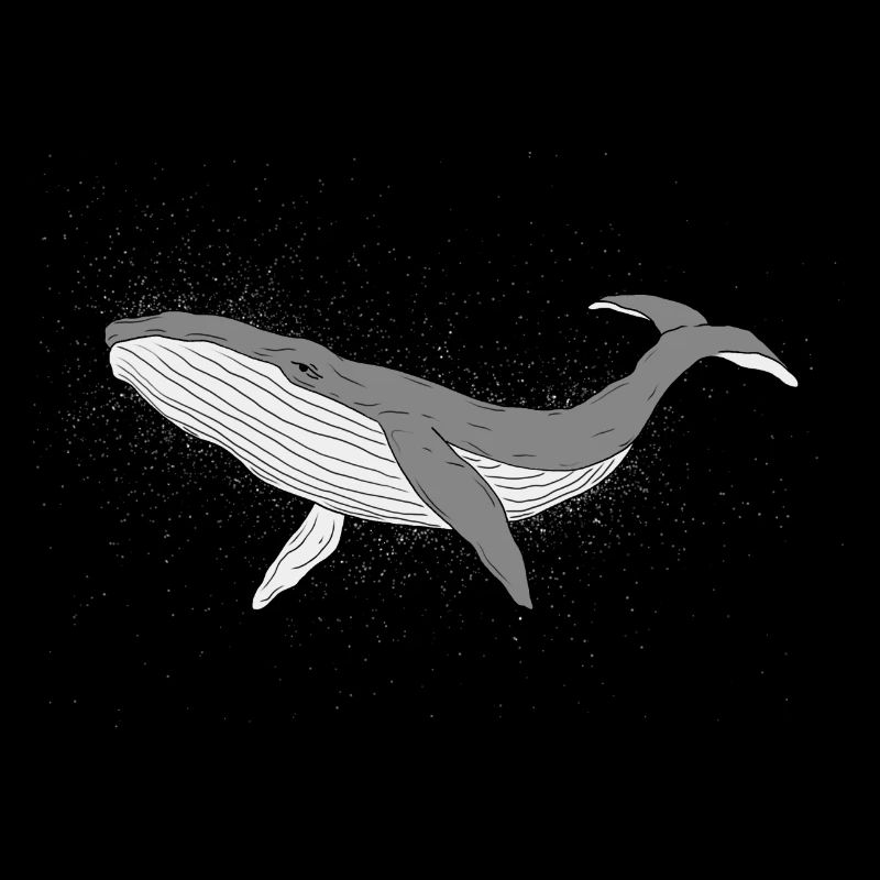 Sparkly whale