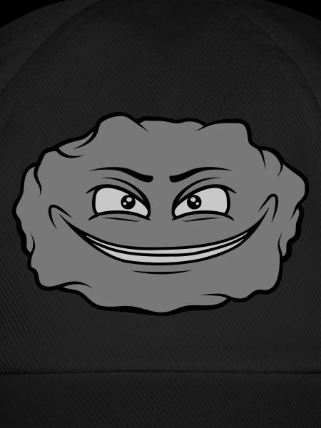 Böser Cartoon Stein
