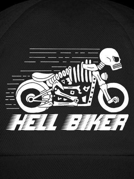 Motorcycle skeleton white