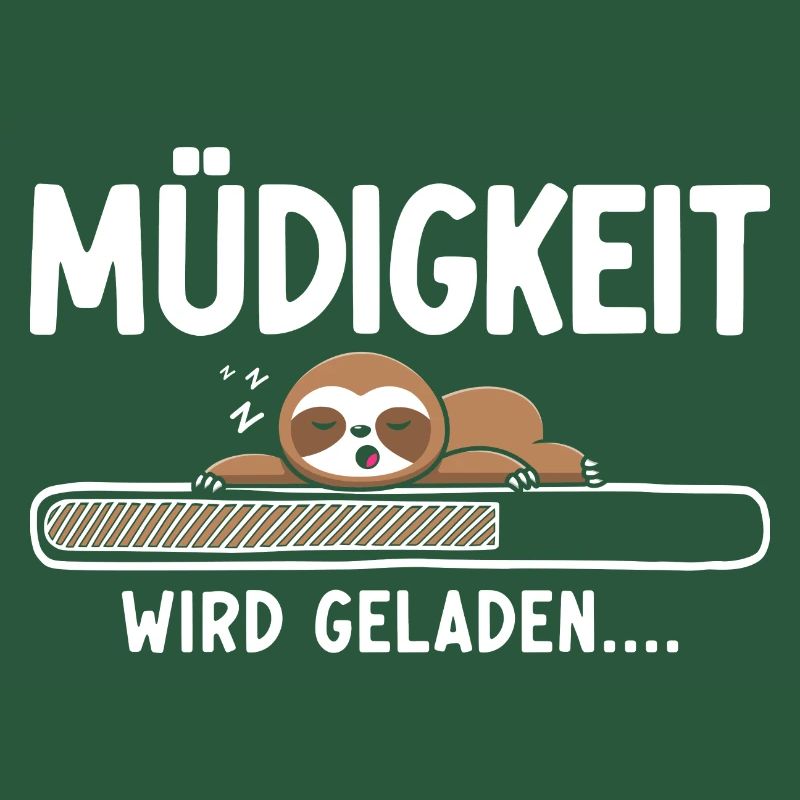 Faultier Müdigkeit Spruch, Sloth Nachthemd Pyjama