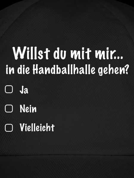Handball Date Saying Invitation (White)